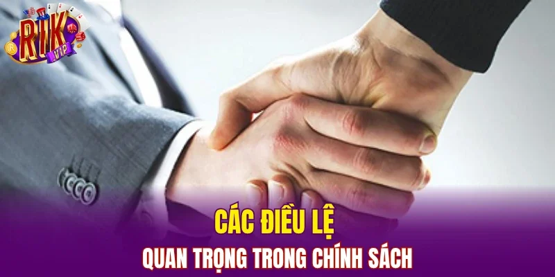Các điều lệ quan trọng trong chính sách
