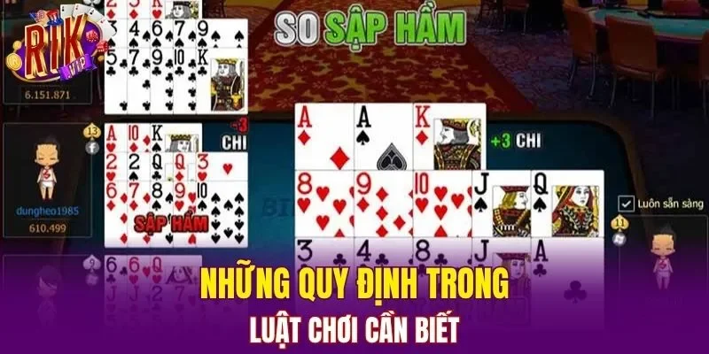 Những quy định trong luật chơi cần biết