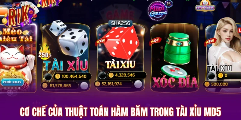 Cơ chế của thuật toán hàm băm trong tài xỉu MD5