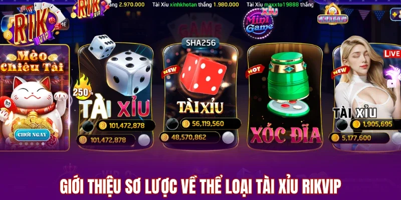 Giới thiệu sơ lược về thể loại tài xỉu RIKVIP